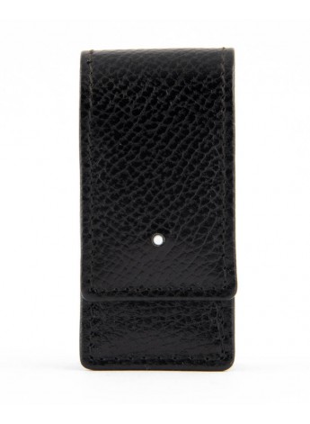 Dunhill Lighter Case / Pouch, Dark Brown Fine Grained Leather LA9130, New  In Box