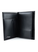 St Dupont Wallet Leather Black