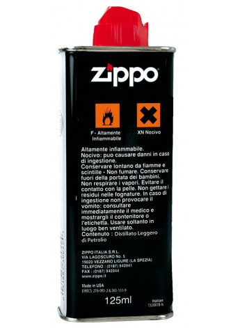 Zippo - Ricambi Originali - 2x Lattina di Benzina 125ml + 12x Pietre Focaie  + 2x Stoppino