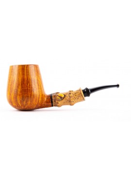 Pipa Doctor's - Double Flash Bent Brandy Bamboo