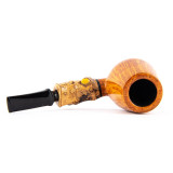 Pipe Doctor's - Double  Flash Bent Brandy Bamboo Dino Bone