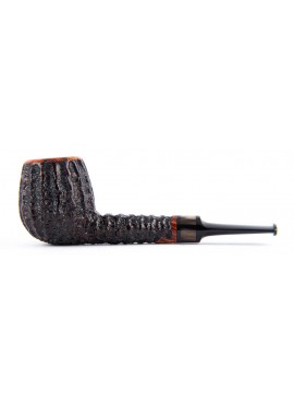 Pipe Mike Bay Apple Rusticated W Horn Reddish