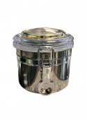 Lubinski - Vaso Tabacco 100gr in Acciaio