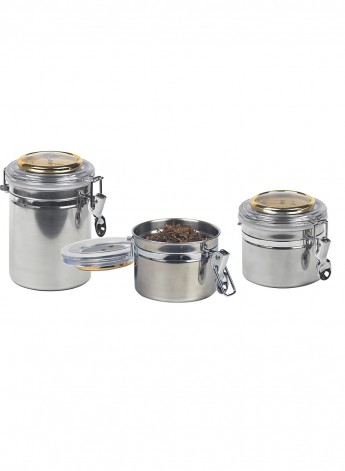 Lubinski - Vaso Tabacco 150gr in Acciaio