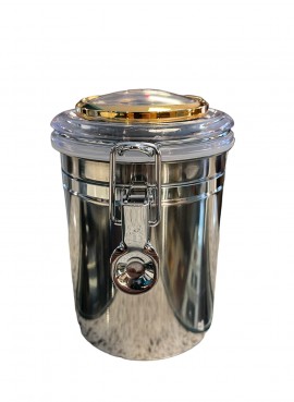 Lubinski - Tobacco jar 250gr in Stainless Steel
