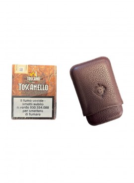 Cartujano - Luxury Leather  Case for 3 toscani