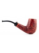 Pipe Anatra Dalle Uova D'oro - Sandblasted Bent Billiard