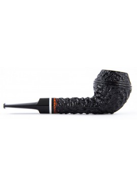 Pipe Mike Bay Bulldog Rusticated with Camel Insert