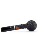 Pipe Mike Bay Bulldog Rusticated with Camel Insert
