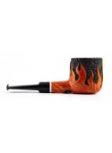 Pipe Castello - 'Sea Rock Briar' KKKK  Shape 44 FLAME