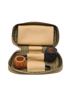 Castello - Borsa 2 Porta pipe e Tabacco in Pelle