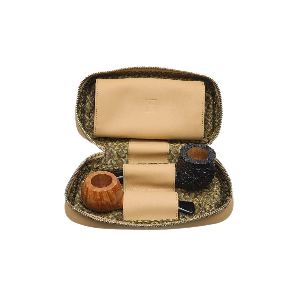 Castello - Borsa 2 Porta pipe e Tabacco in Pelle