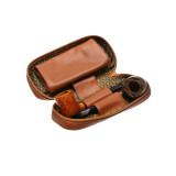 Castello - Borsa 2 Porta pipe e Tabacco in Pelle di Cervo